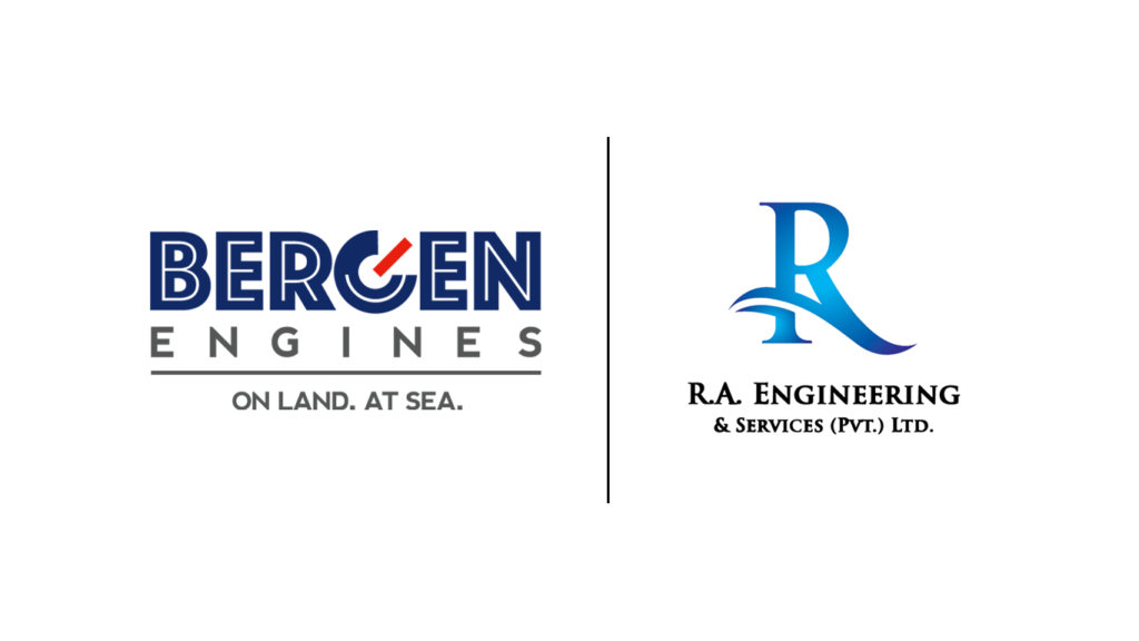 Bergen Engines Logo with RA Engineering